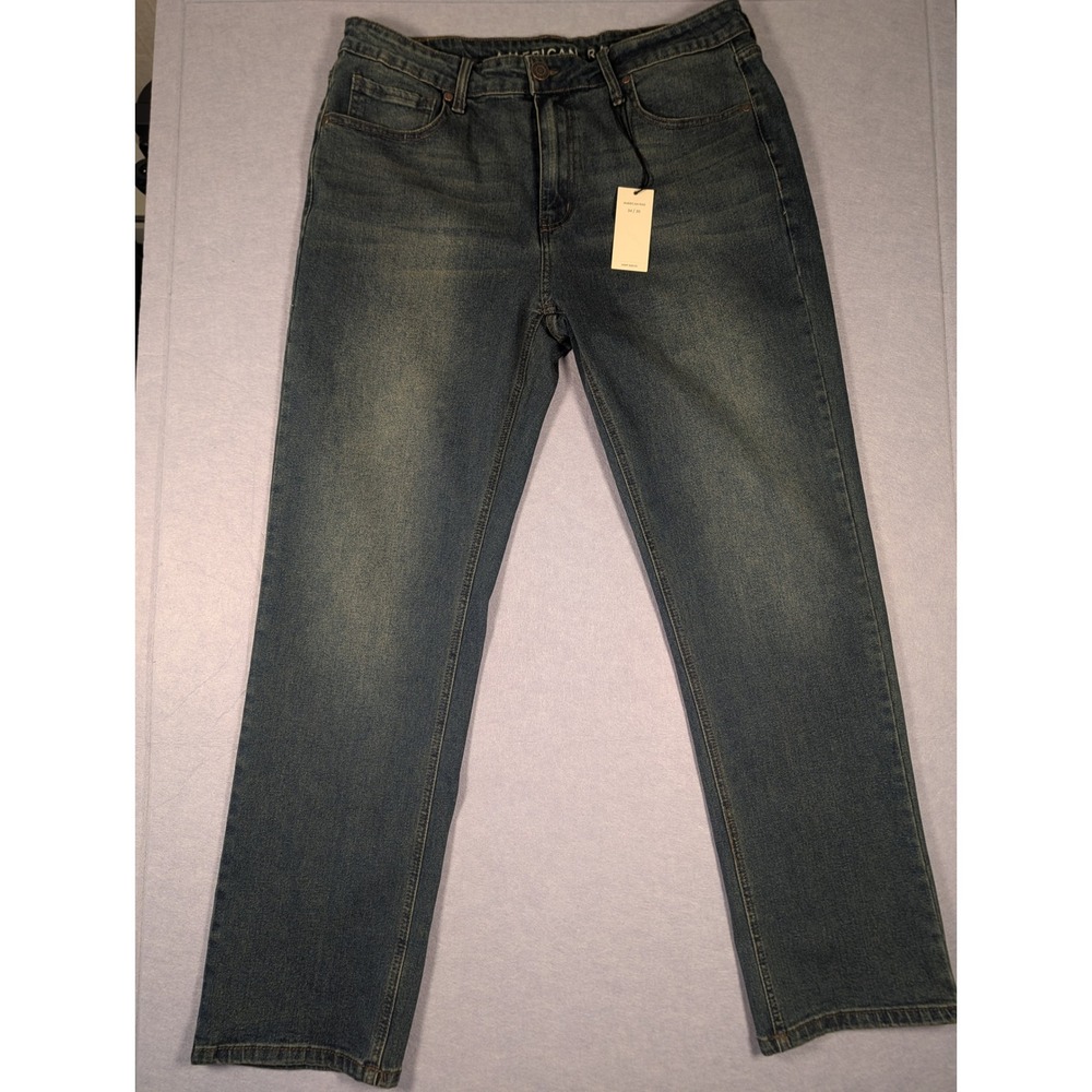 American Rag Jeans Men 34x30 Blue Comfort Stretch Straight Leg NWT